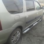 Защита порогов "Труба с проступью" 76мм для лада ларгус Защита порогов "Труба с проступью" 76мм для лада ларгус