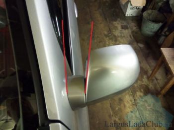 Накладки на зеркала "Цельные" аэродинамические Лада Ларгус Накладки на зеркала "Цельные" аэродинамические Лада Ларгус